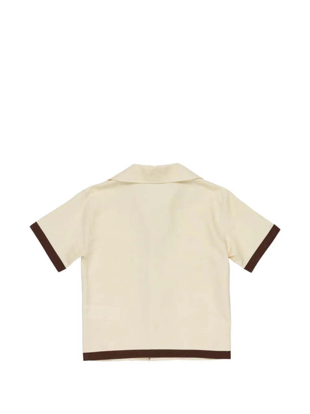  Manuel Ritz Kids Logo-patch Shirt - Neutrals 