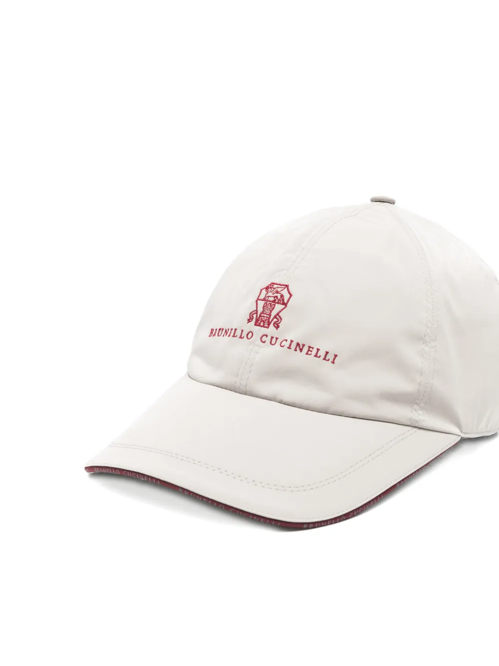  Brunello Cucinelli Logo-embroidered Baseball Cap - Neutrals 