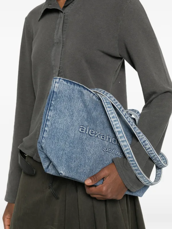 Alexander Wang Punch ロゴ ショルダーバッグ | ブルー | FARFETCH JP