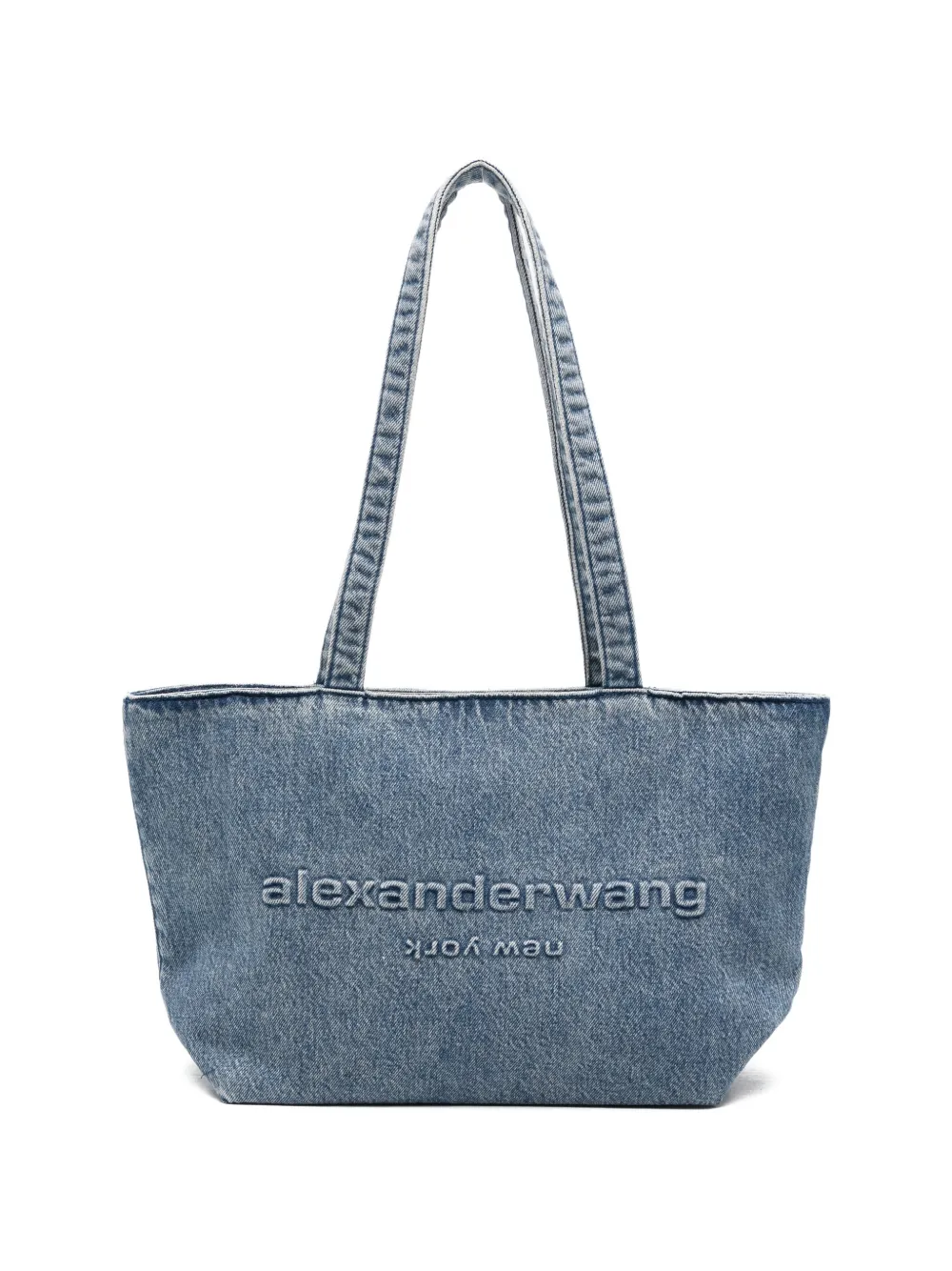 Alexander Wang Punch logo shoulder bag - Blu
