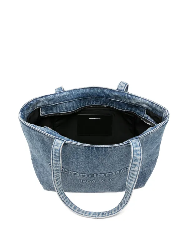 Alexander Wang Punch ロゴ ショルダーバッグ | ブルー | FARFETCH JP