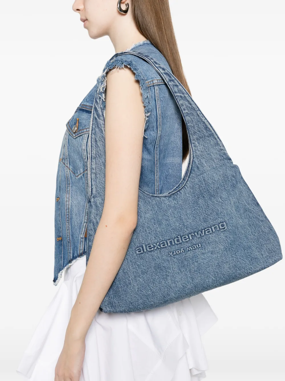  Alexander Wang Medium Pike Tote Bag - Blue 
