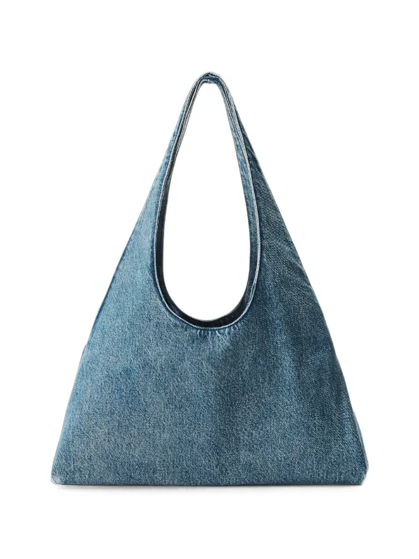 Alexander Wang Pike Denim Medium Shoulder Bag | Blue | FARFETCH