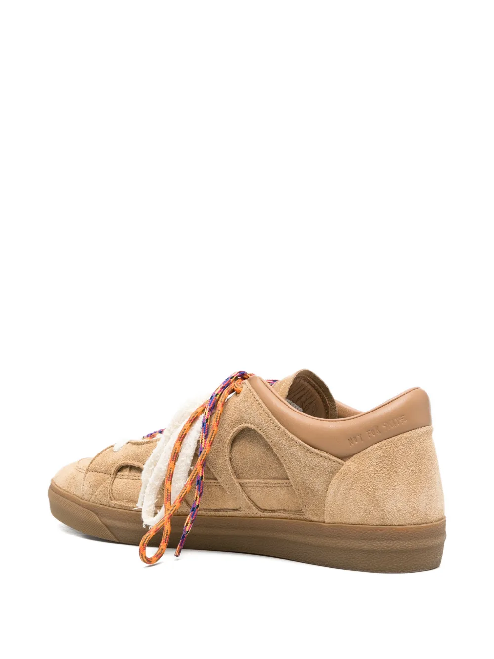 SANTHA Love Park gewatteerde low-top sneakers Beige
