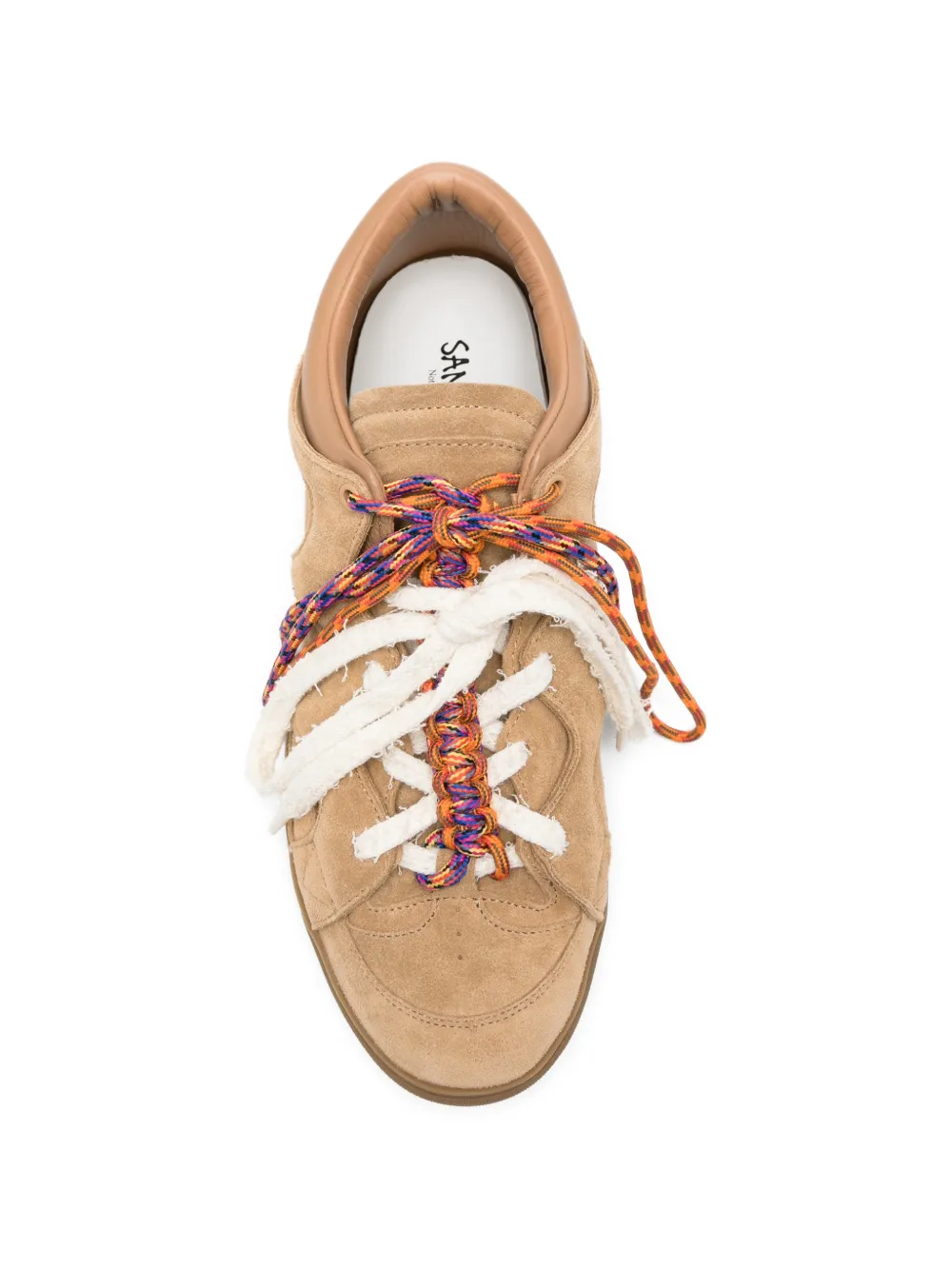 SANTHA Love Park gewatteerde low-top sneakers Beige