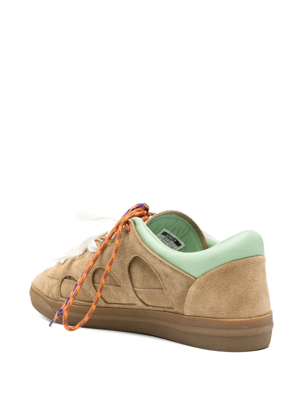 SANTHA Love Park gewatteerde sneakers met uitgesneden details Beige