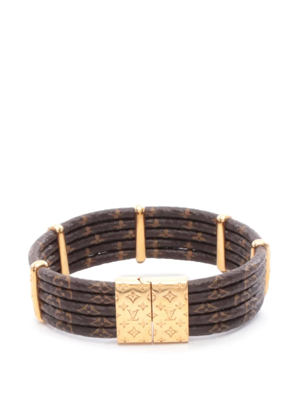 Louis Vuitton Pre-Owned 2019 Monogram Give Me Five Bracelet costume bracelet - Marrone