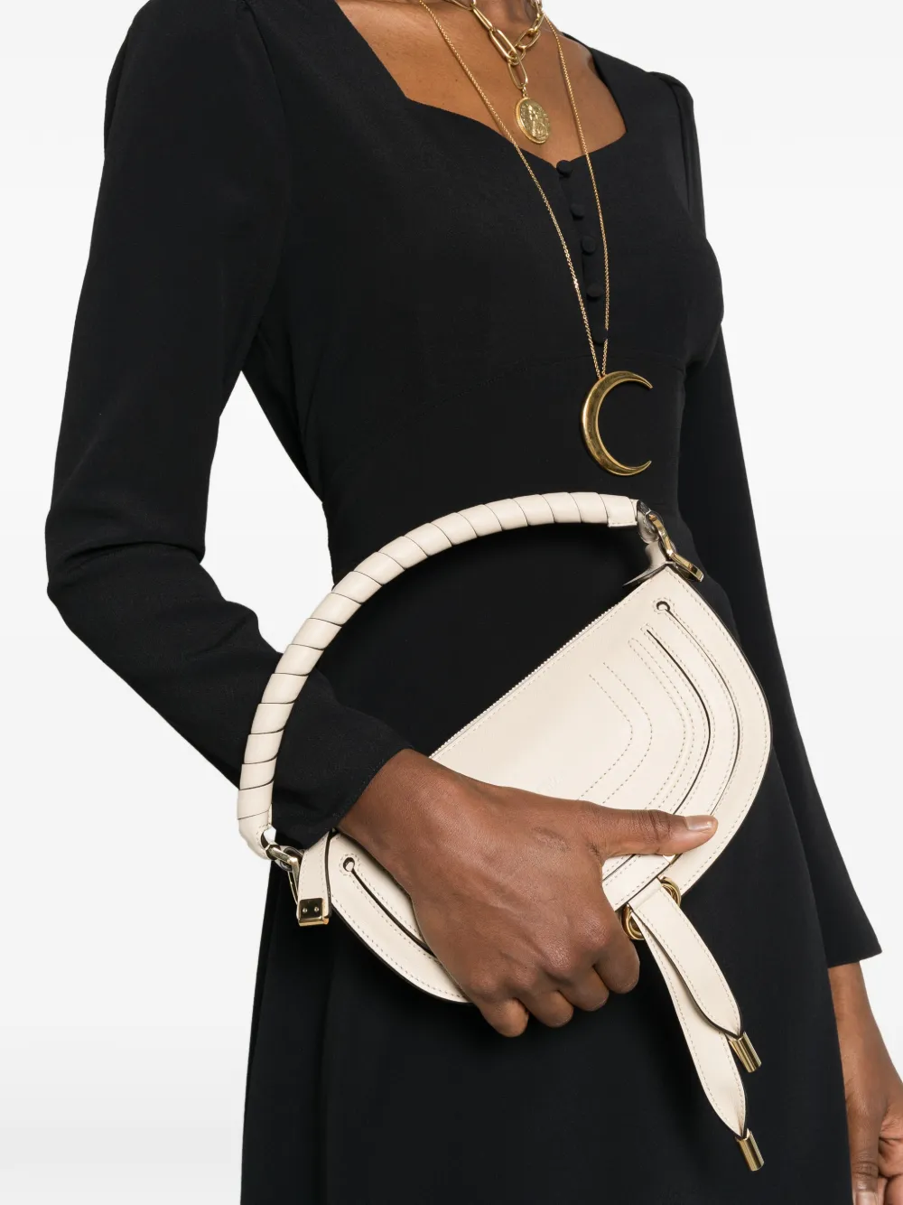  Chloé Mini Sac à Main Marcie - Tons Neutres 