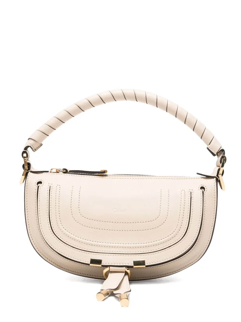 Chloé mini Marcie stitched tote bag - Toni neutri