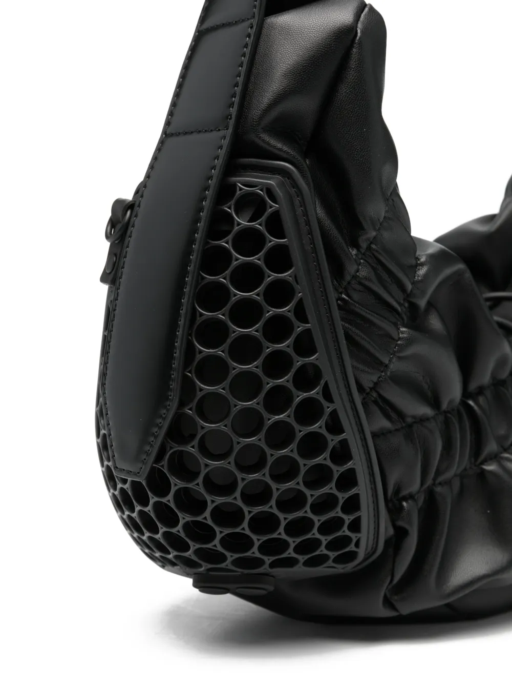 Junya Watanabe x Innerraum schoudertas met gesmockt detail Zwart