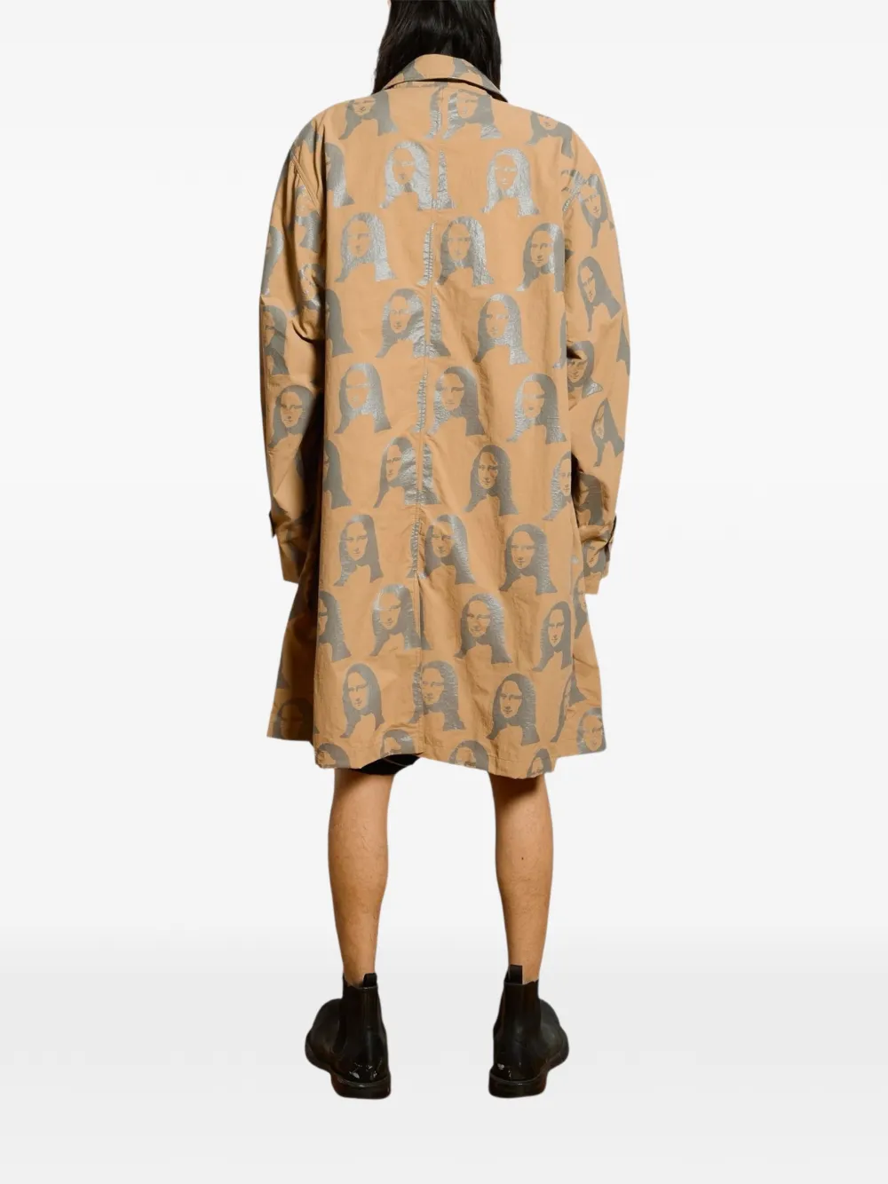 Pleasures Mona jas met enkele rij knopen Beige