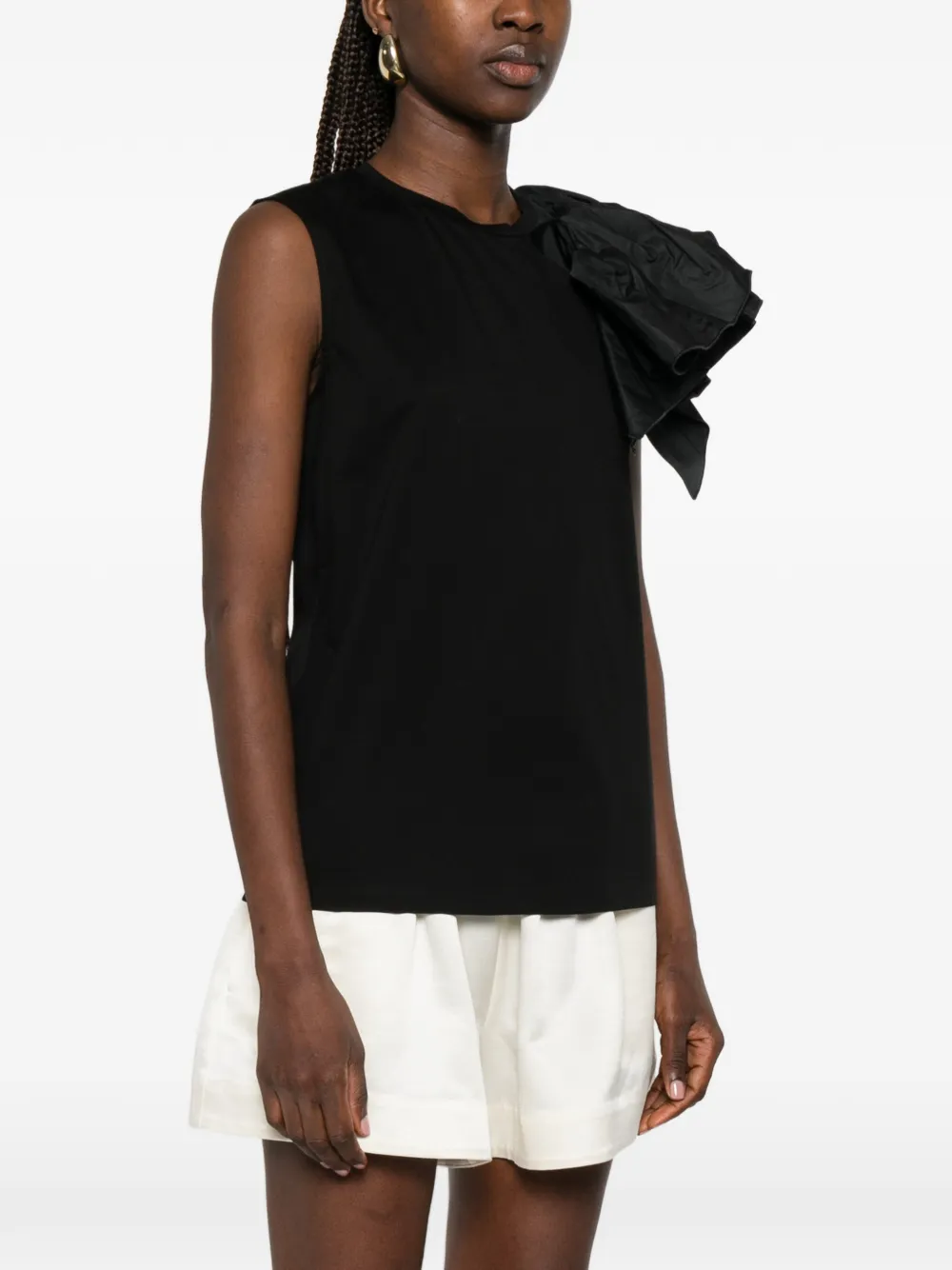 Max Mara Mouwloze top Zwart
