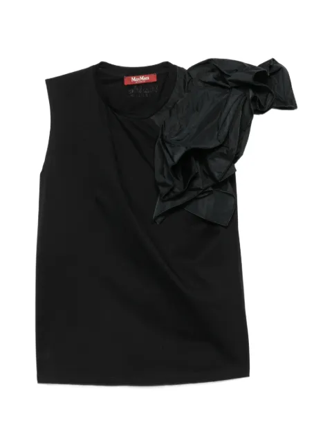 Max Mara ruffled sleeveless top