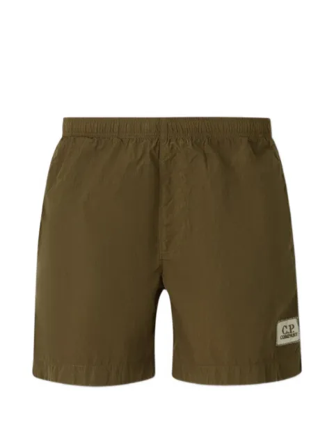C.P. Company logo-patch swim shorts