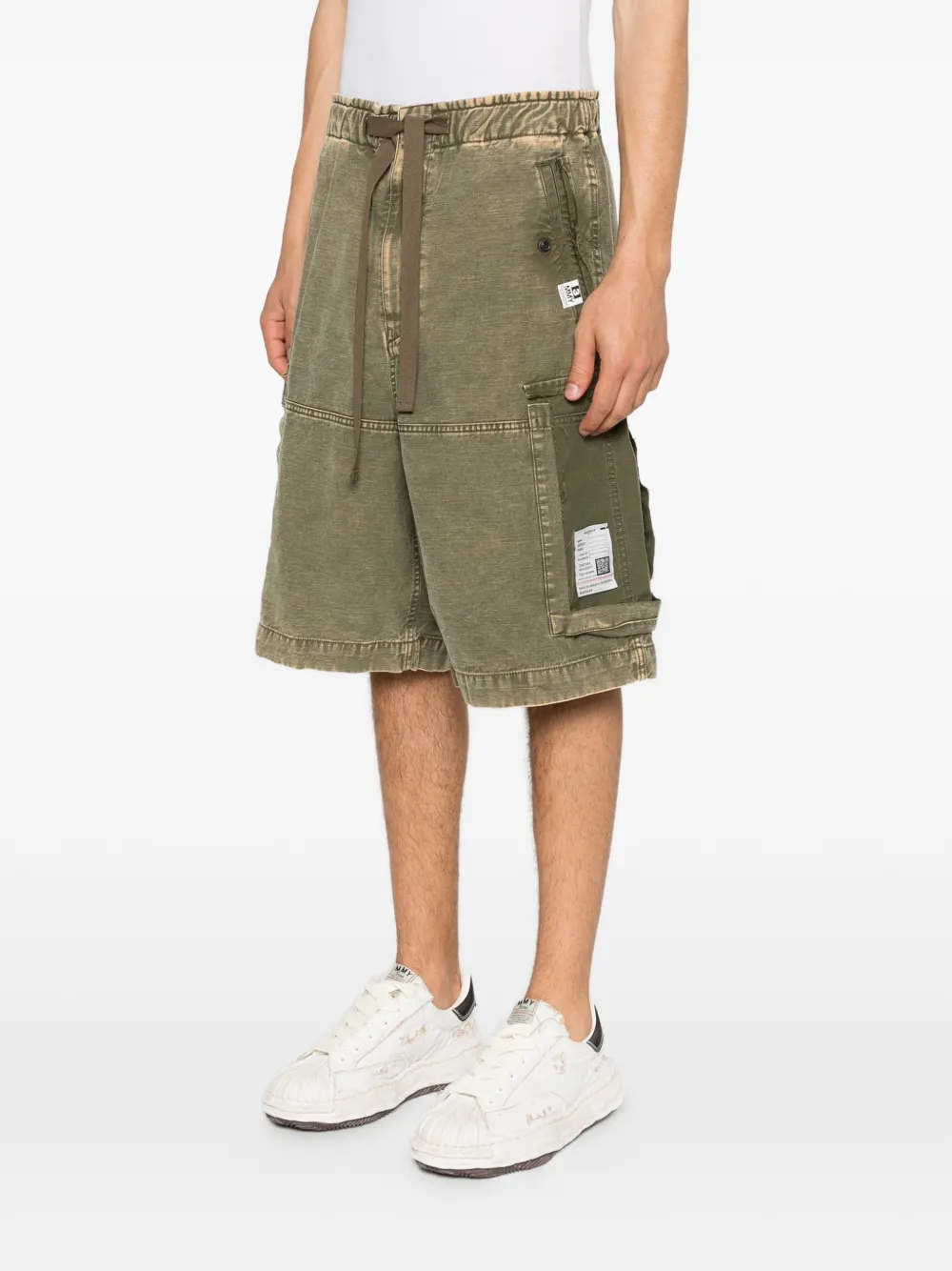  Maison Mihara Yasuhiro Drawstring Cargo Shorts - Green 