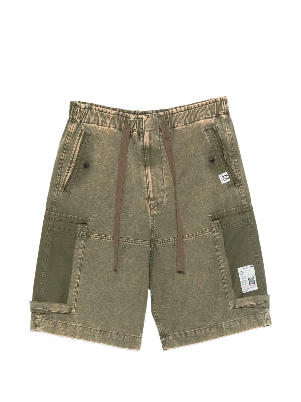 Maison MIHARA YASUHIRO drawstring cargo shorts - Verde