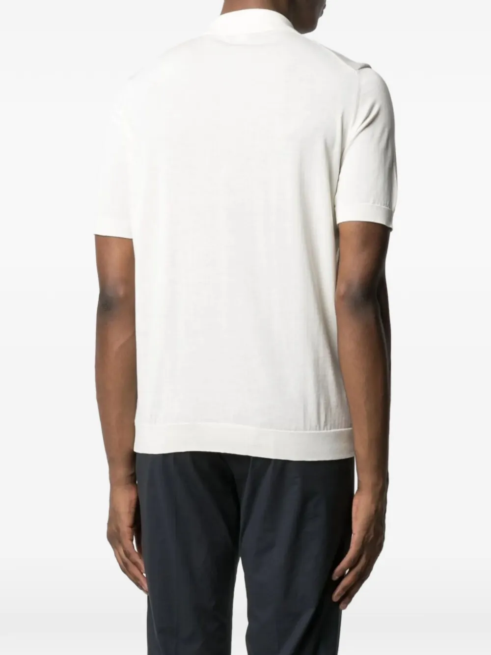  Drumohr Collared T-shirt - White 