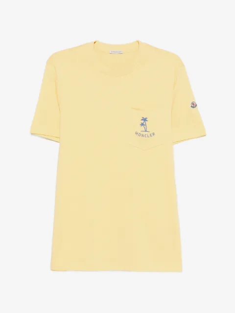 Moncler palm tree pocket T-shirt