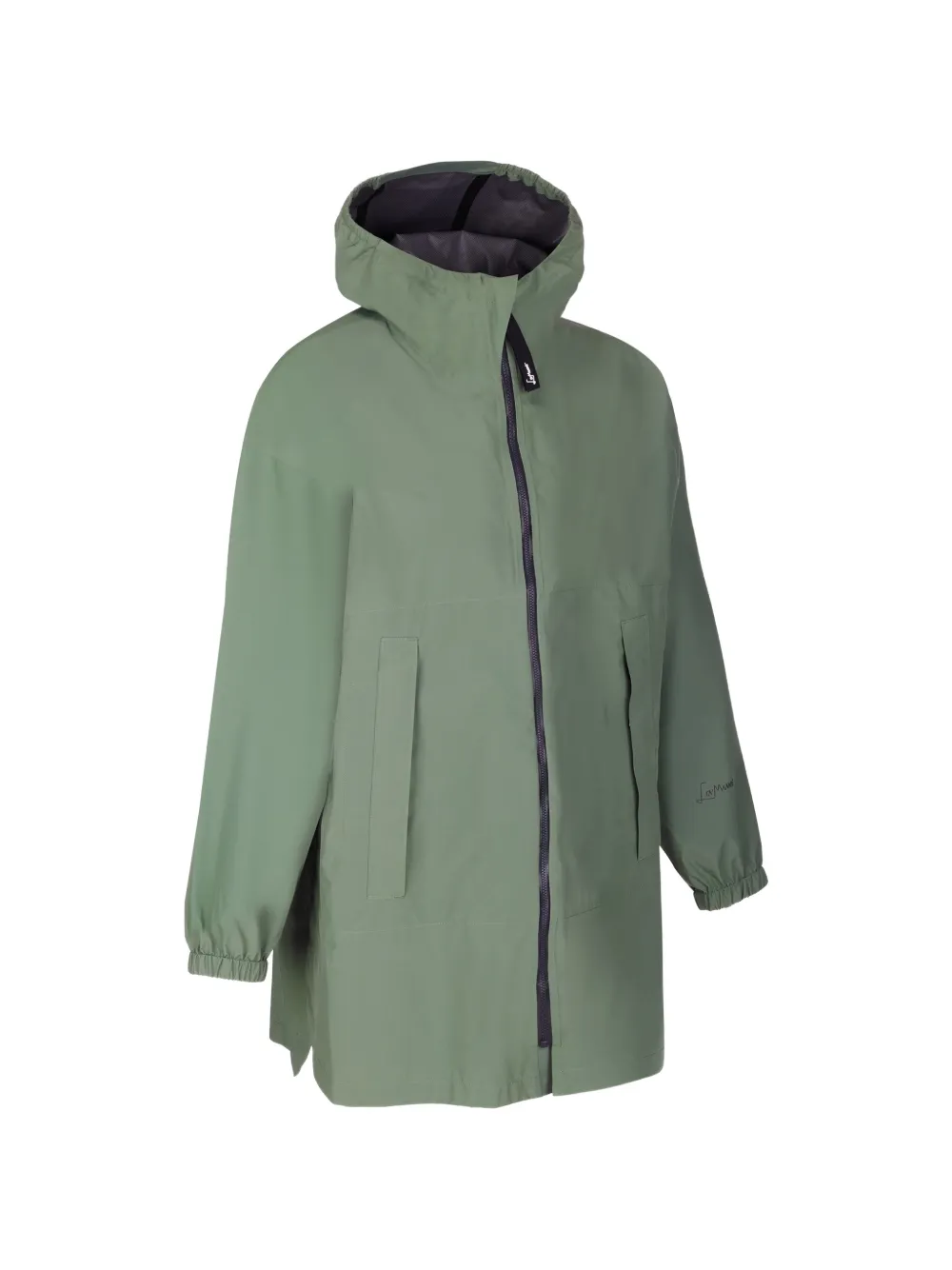 Lamunt Emma Waterprood Hooded Coat In Green