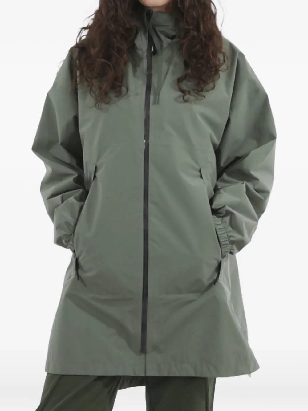  Lamunt Emma Waterprood Hooded Coat - Green 