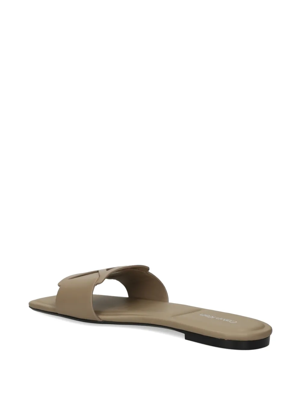 Calvin Klein CK Provence leren sandalen met logo Beige
