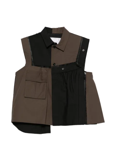 sacai sleeveless pocket shirt