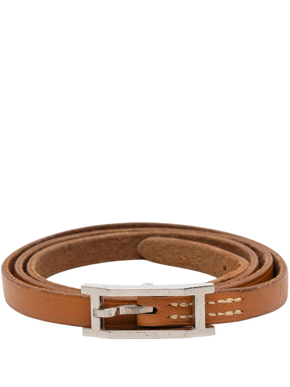 Hermès Pre-Owned 2000-2014 Swift Behapi Triple Tour Bracelet costume bracelet - Marrone