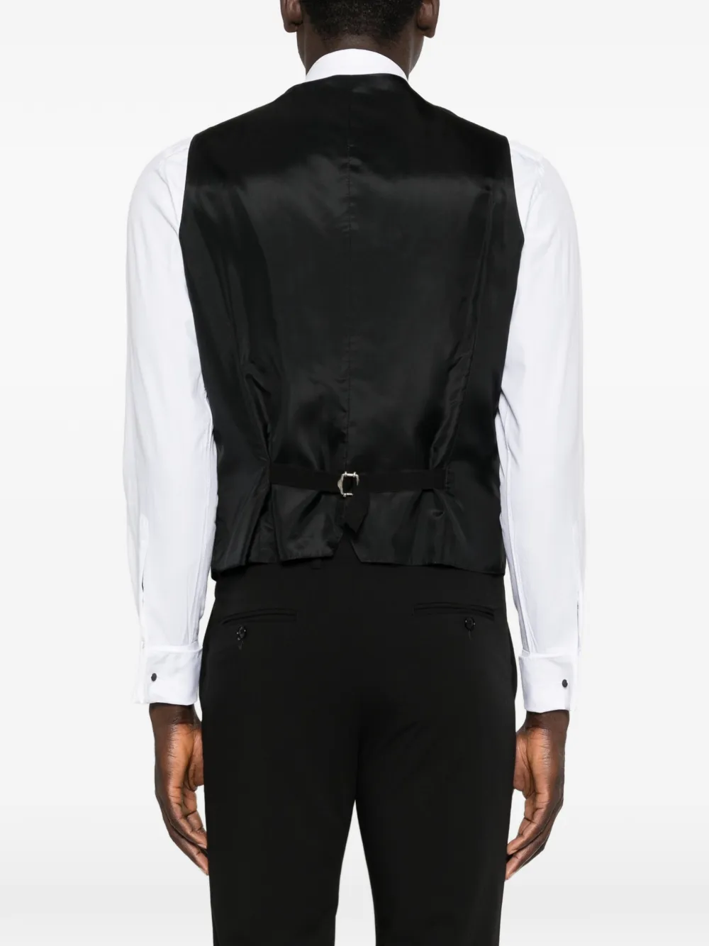 Tagliatore Gilet met paspelzakken Zwart