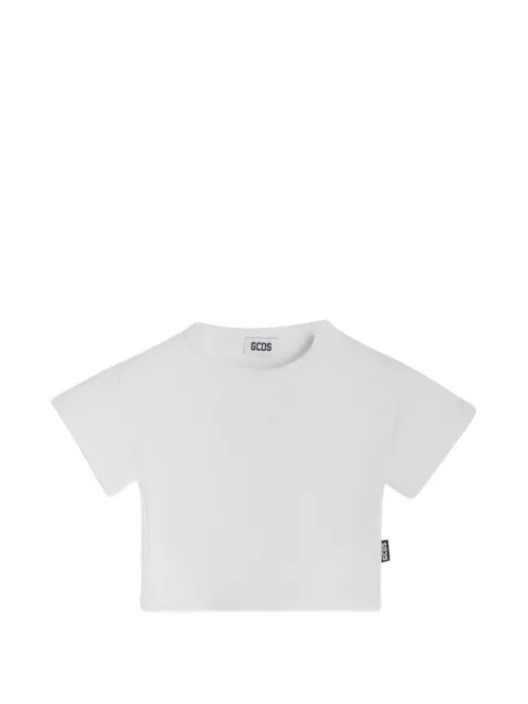 Gcds Kids ribbed crop top