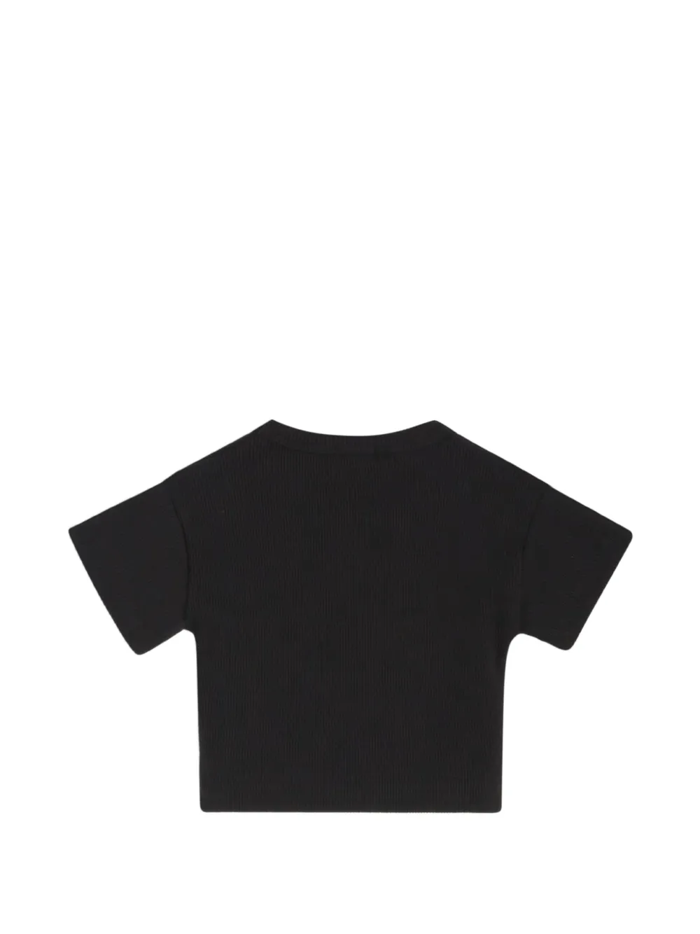 Gcds Kids Geribbeld T-shirt Zwart