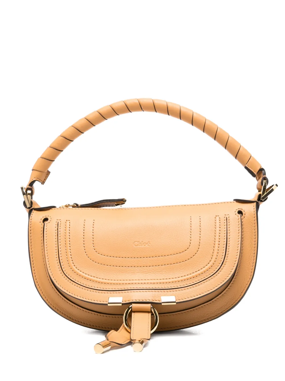 Chloé mini Marcie stitched tote bag - Toni neutri