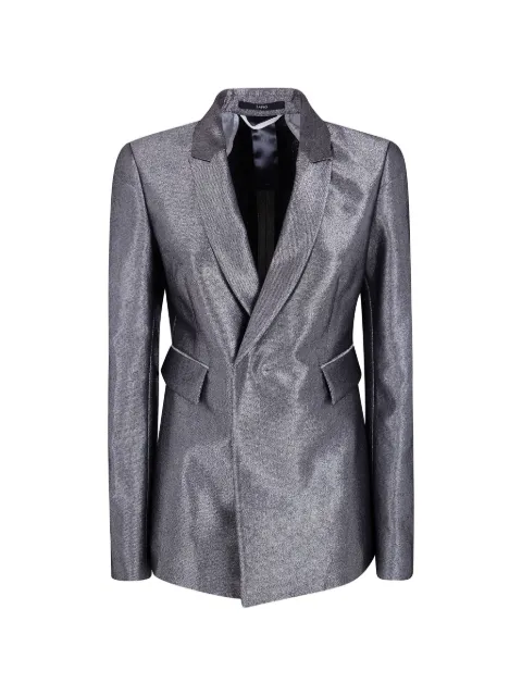 SAPIO metallic-finish denim jacket