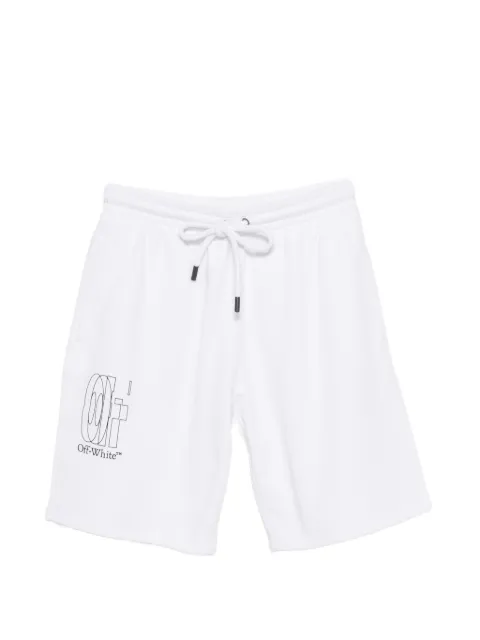 Off-White logo-print drawstring shorts