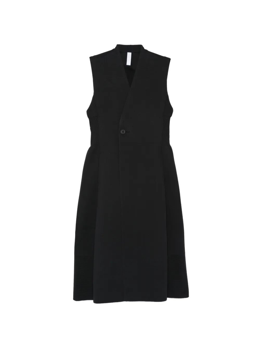 CFCL buttoned sleeveless long vest - Nero
