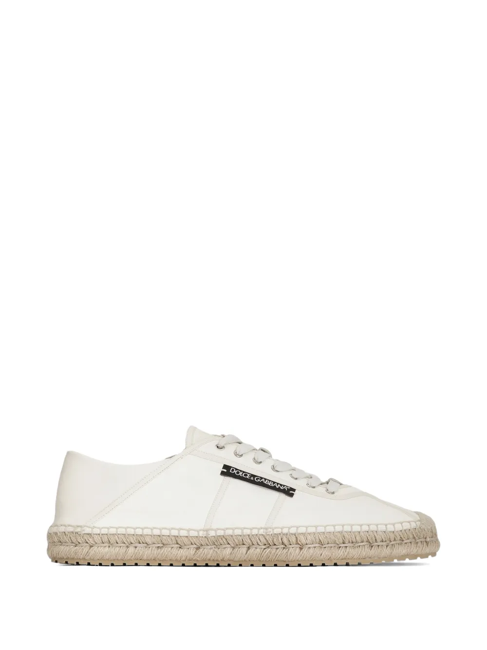 Dolce & Gabbana Espadrilles aus gespaltenem Lammleder - Nude