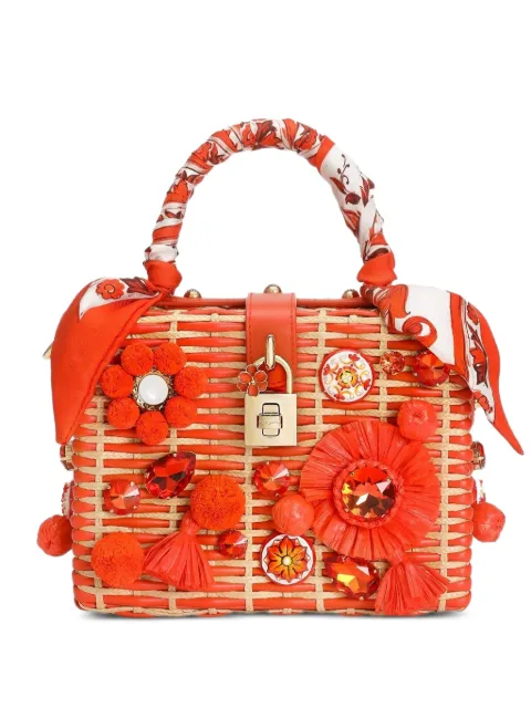 Dolce & Gabbana Dolce Box handbag in raffia