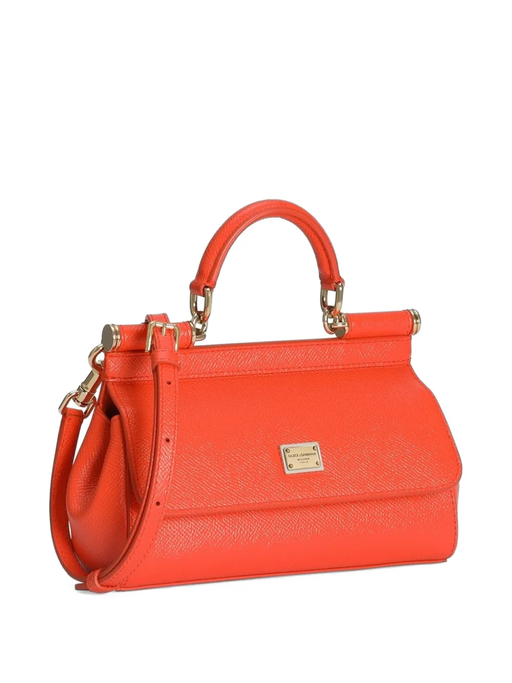 Dolce & Gabbana Kleine Sicily handtas van kalfsleer Oranje