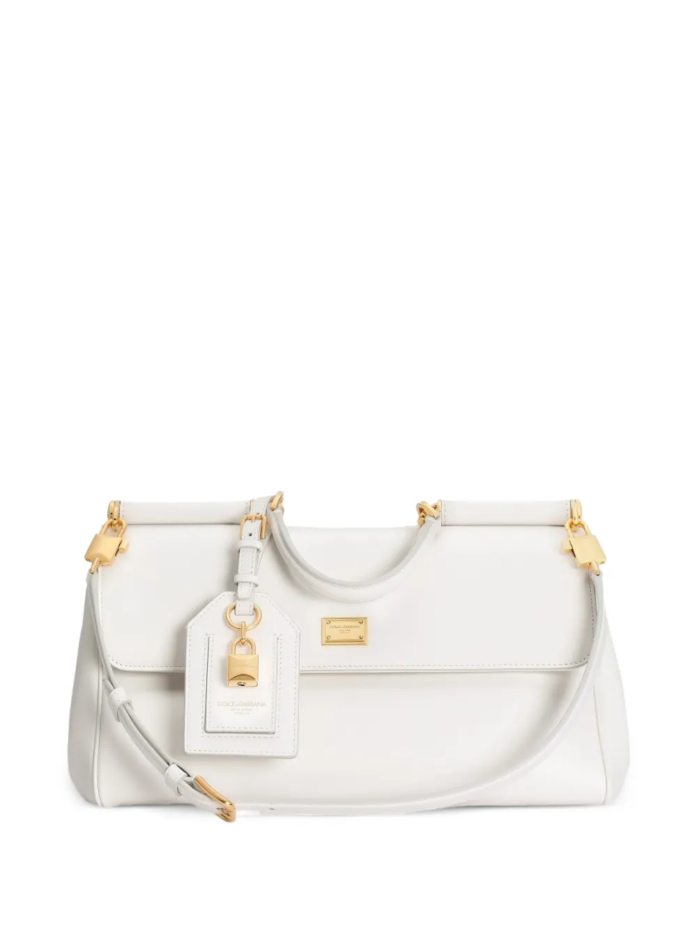 Dolce & Gabbana Mittelgroße My Sicily Handtasche aus Kalbsleder - Weiß