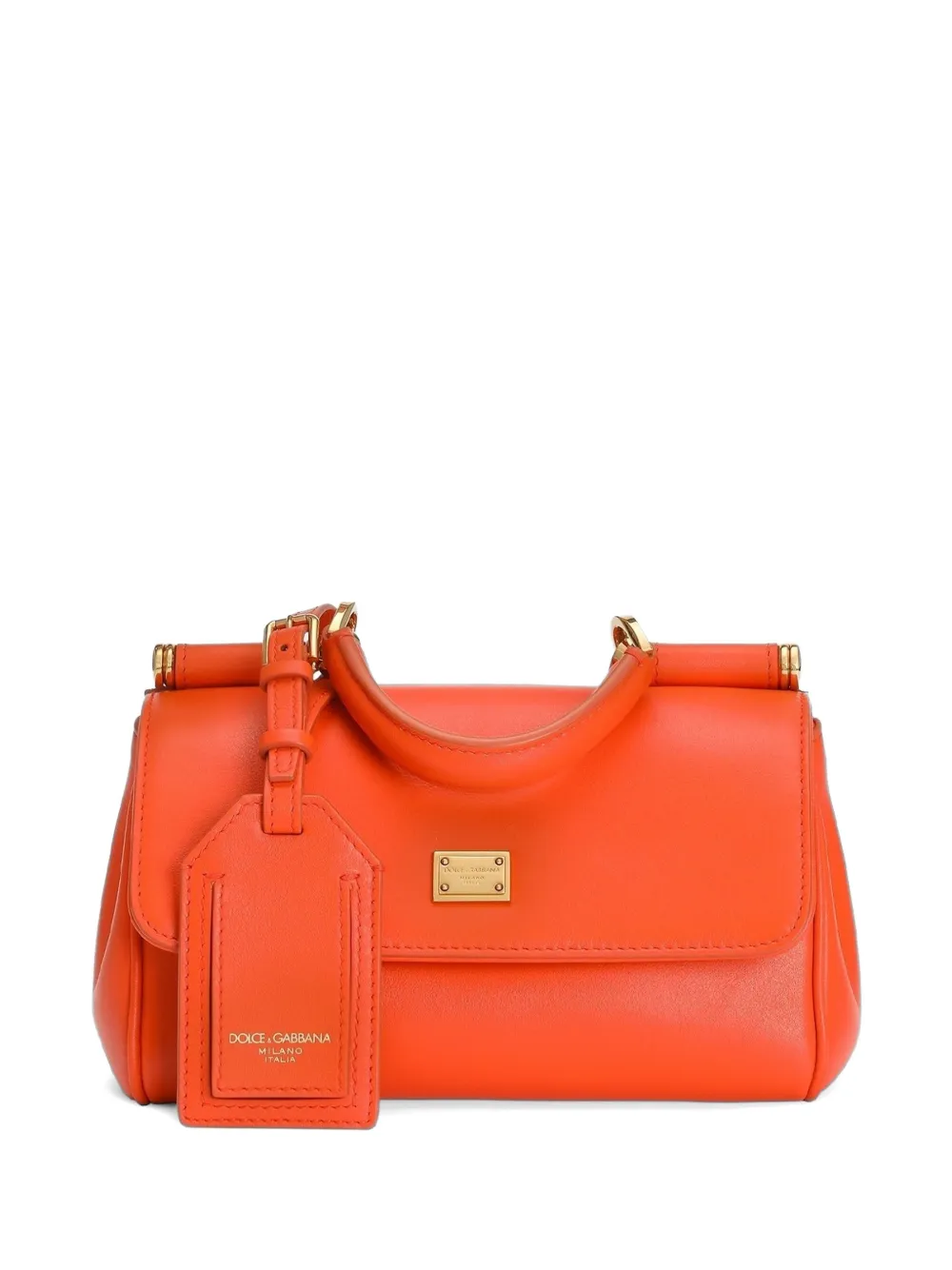 Dolce & Gabbana Borsa a mano My Sicily mini in pelle di vitello - Arancione
