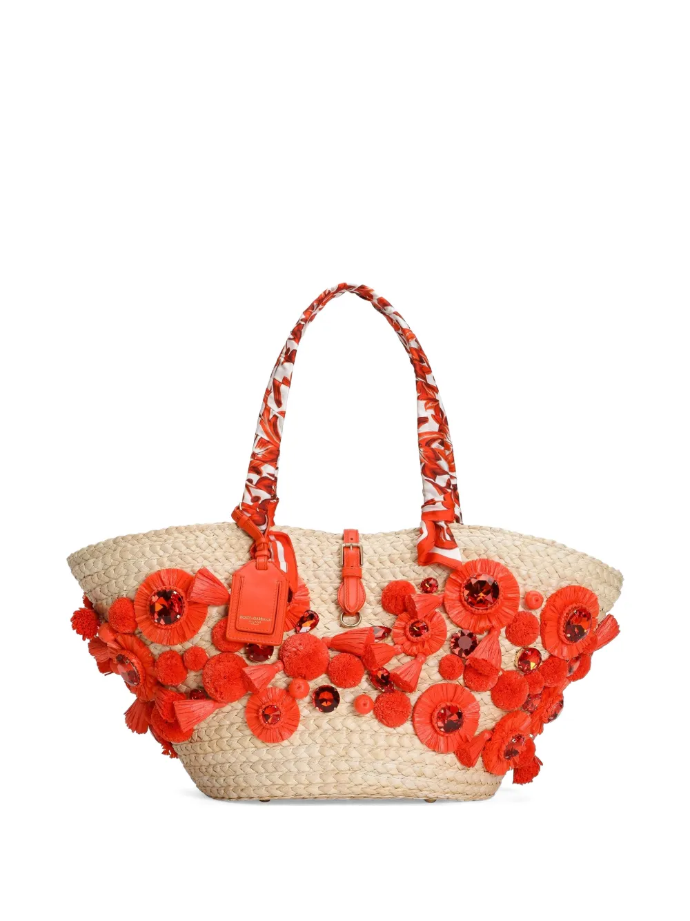 Dolce & Gabbana Capri Coffa Tasche mit Stickerei - Nude