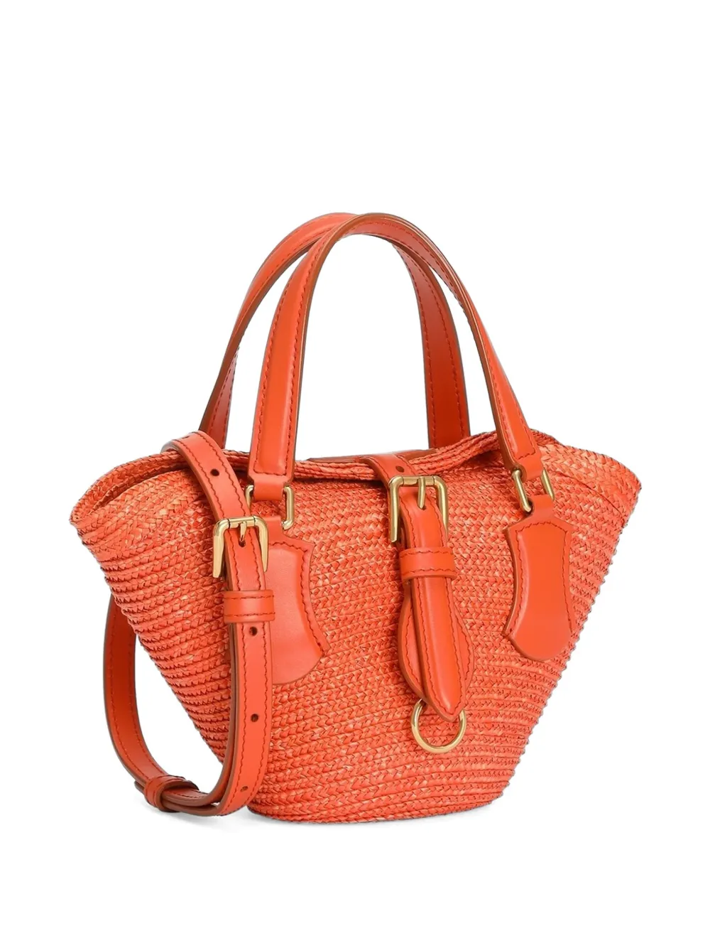 Dolce & Gabbana Coffa Capri raffia tas Oranje