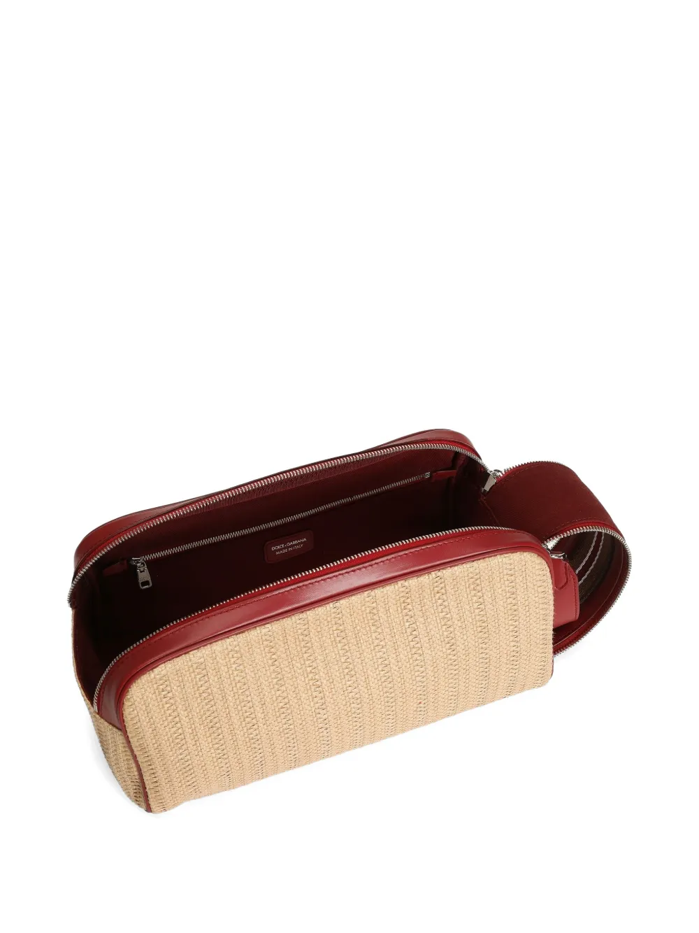 Dolce & Gabbana Essenza toilettas in raffia Beige