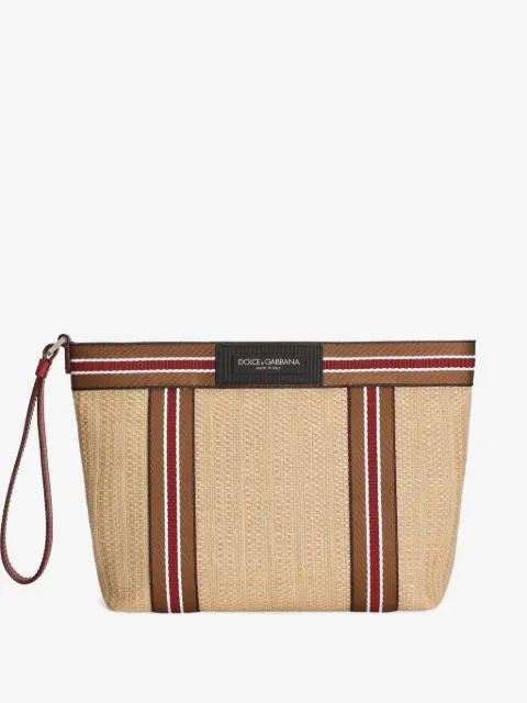 Dolce & Gabbana Essenza ラフィア トイレタリーバッグ