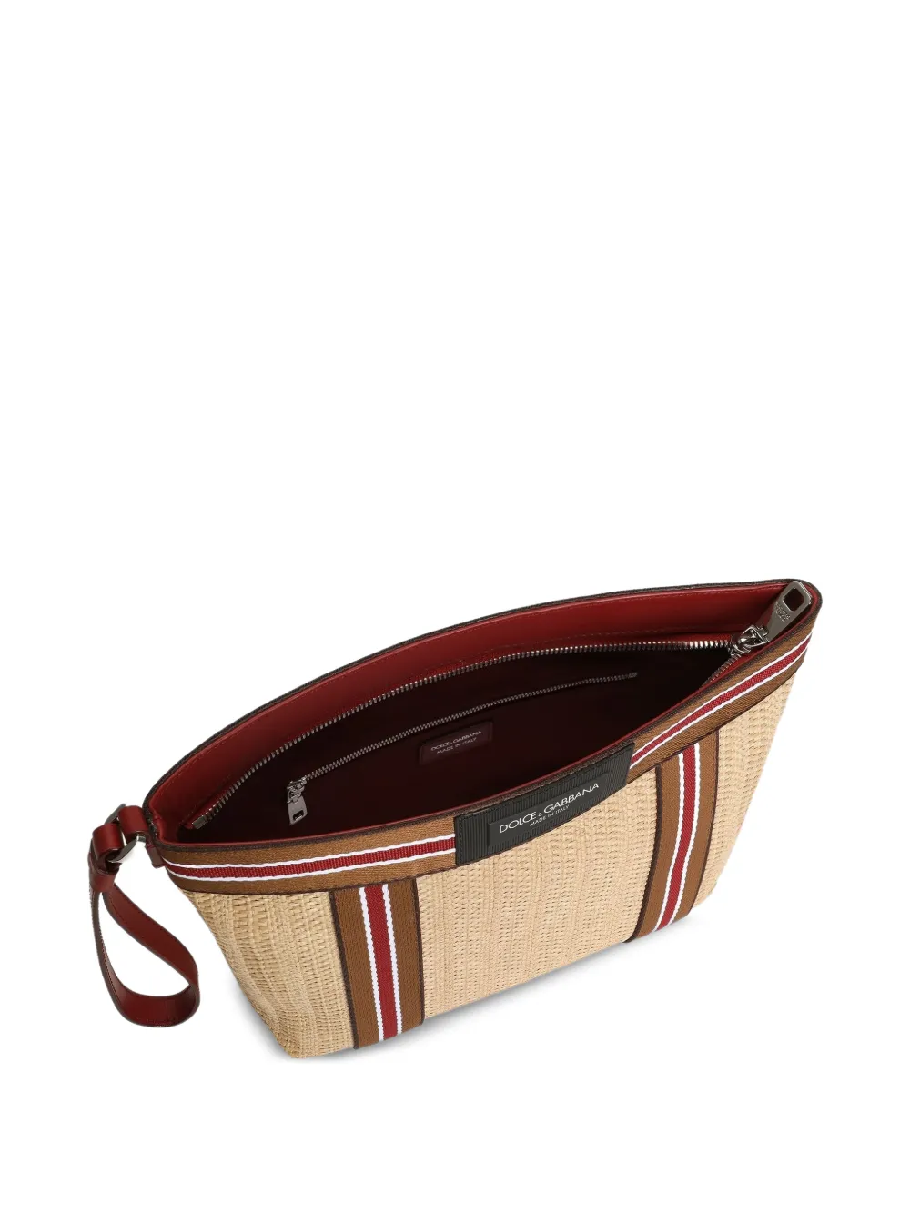 Dolce & Gabbana Essenza toilettas van raffia Beige
