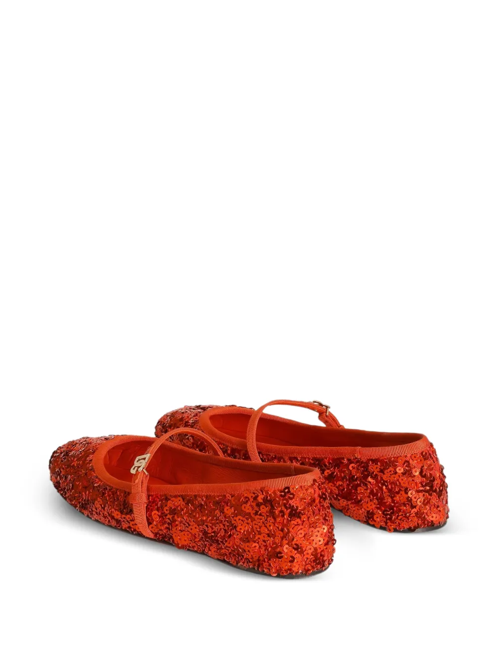Dolce & Gabbana Ballerina's met pailletten Rood