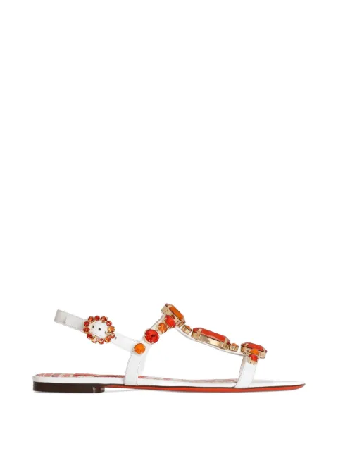 Dolce & Gabbana 주얼 자수 플립플랍