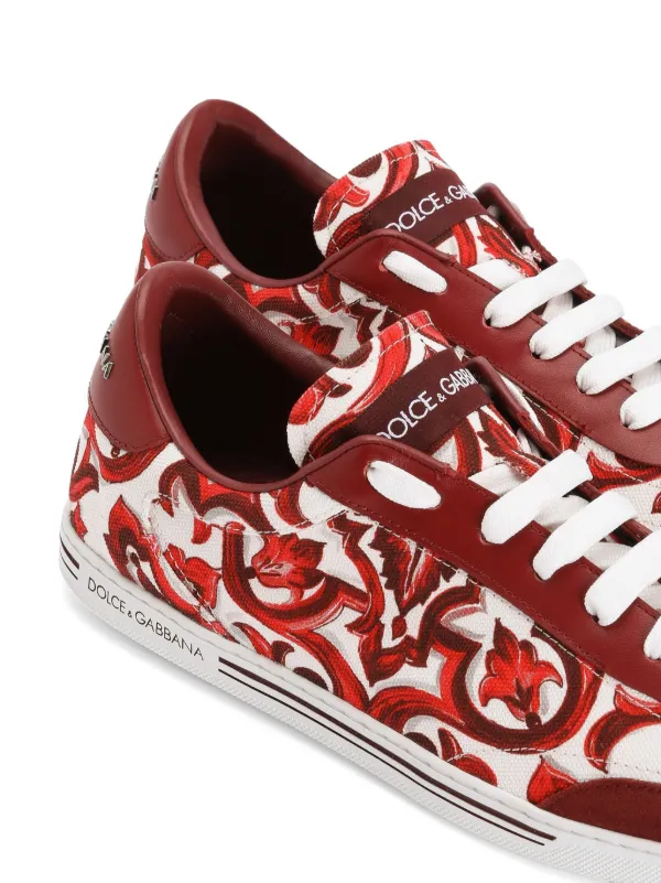 Dolce & Gabbana Majolica-print Cotton Saint Tropez Light Sneakers