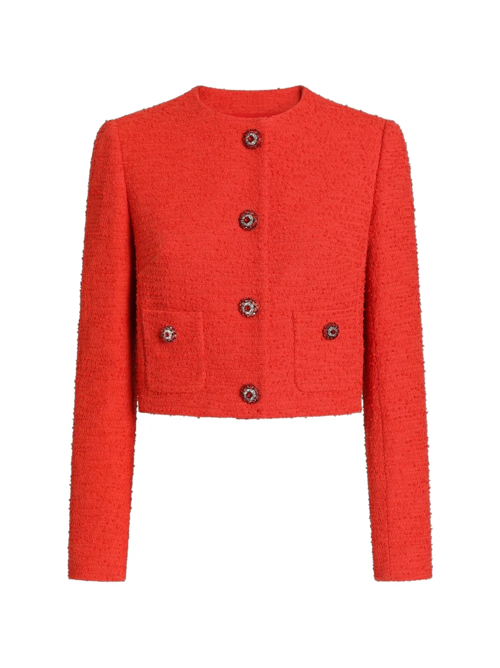 Dolce & Gabbana Giacca monopetto in tweed - Arancione
