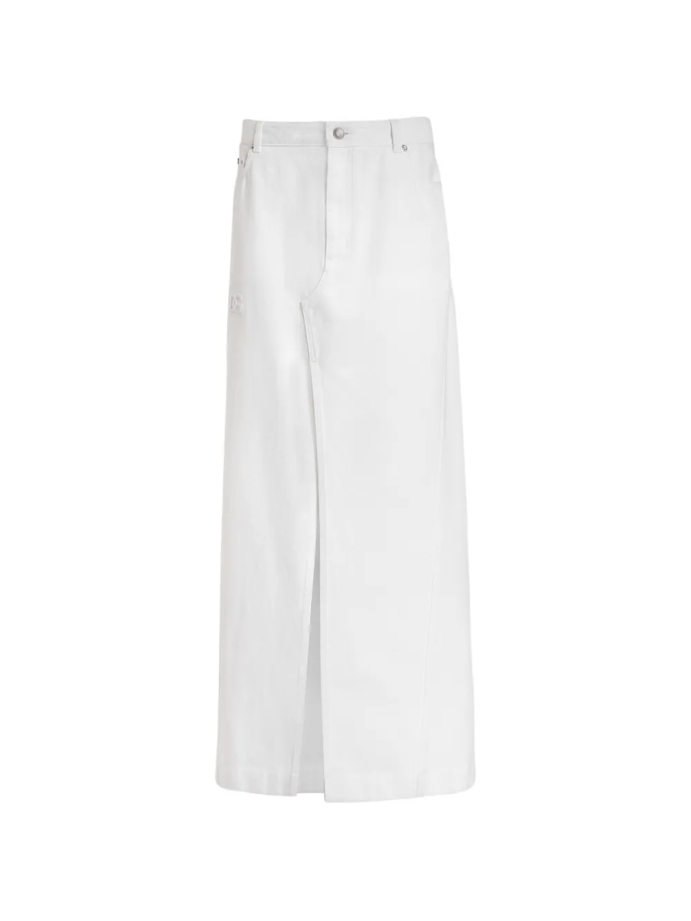 Dolce & Gabbana Gonna denim lunga - Bianco
