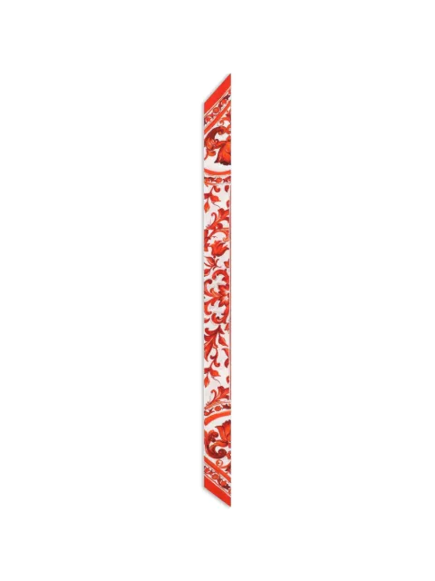 Dolce & Gabbana foulard en soie 6X100 à imprimé Majolica